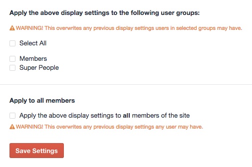 Apply display profiles to other user groups - Zenbu for Craft